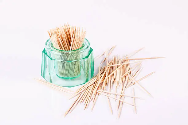 Photo of Toothpick on isolated white background