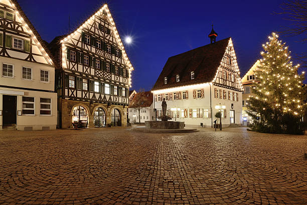 istock Pfullingen, Germany - ancient town houses 502898550