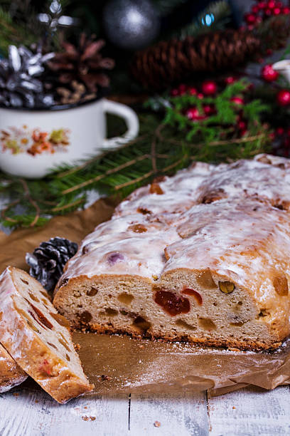 istock German Christmas cake Stollen with dry fruits and nuts 502898622