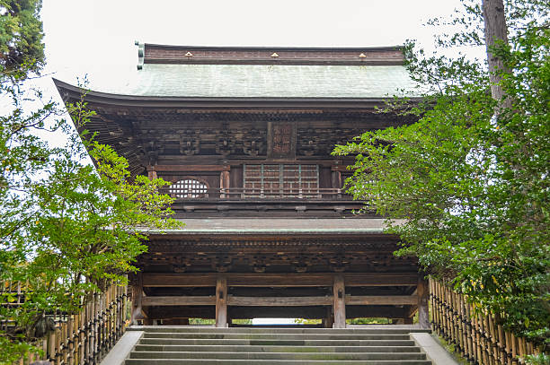 Kamakura, Japan - November 23, 2015: Engaku-ji Buddhist temple in Kamakura, Japan. Photo taken during the day.