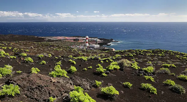 Photo of South coast of La Palma with Lighthouse (Canary Islands)