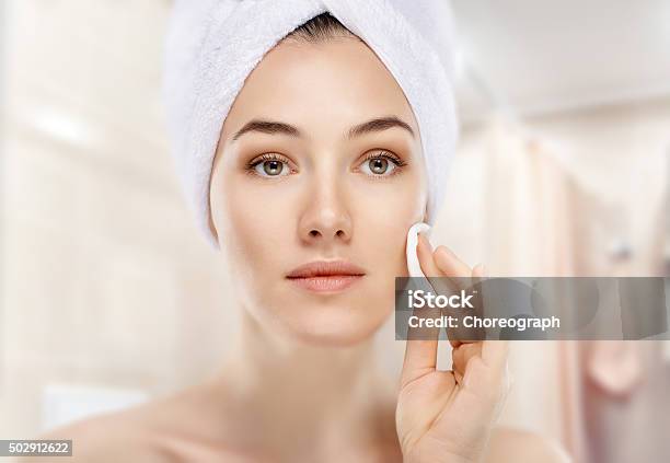 Applying Cosmetic Cream Stock Photo - Download Image Now - 2015, Adult, Adults Only