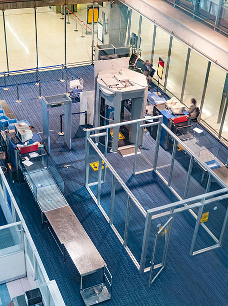 istock Airport Security Area With A Full Body Body Scanner 502914584