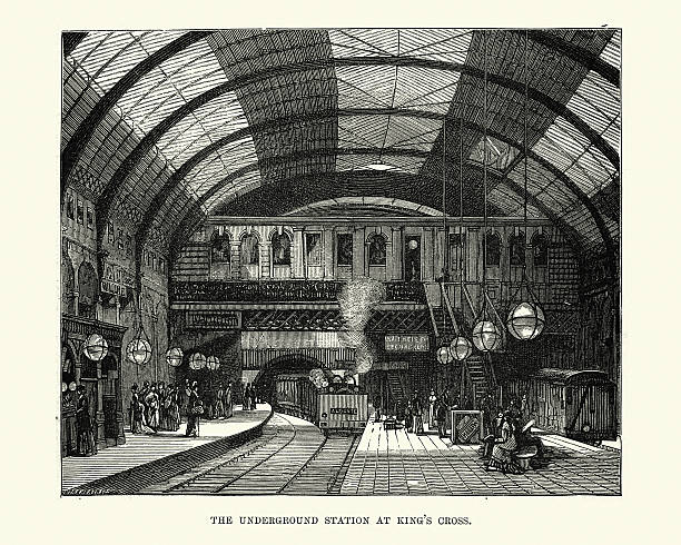 illustrations, cliparts, dessins animés et icônes de victorian londres – de la station de métro de king "s cross - gare paris