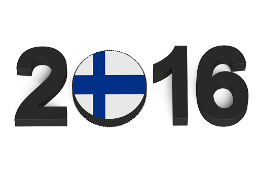 Hockey 2016 Finland concept isolated on white background