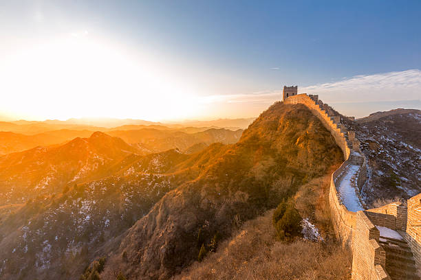 great wall of china - mutianyu stock-fotos und bilder