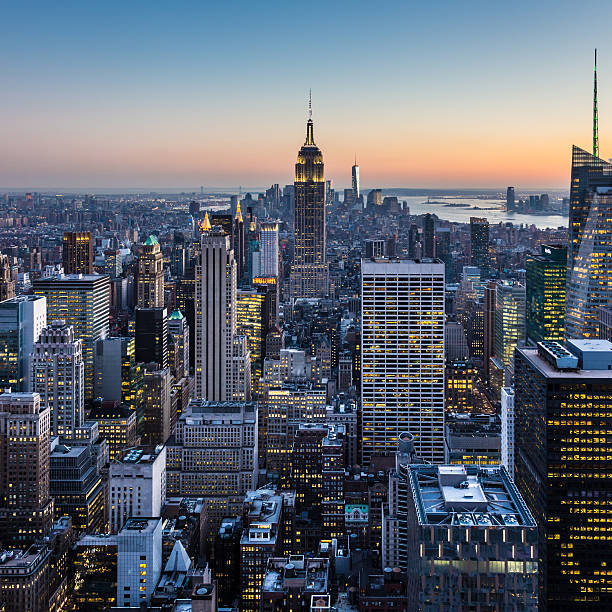 istock New York City Manhattan downtown skyline. 502919730