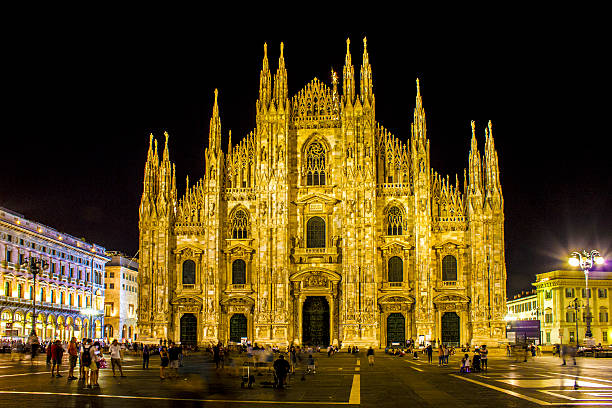 istock Milan cathedral by night, Italy 502920286