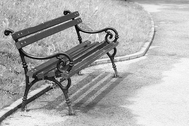 istock Bench in the park , artistick toned 502931811