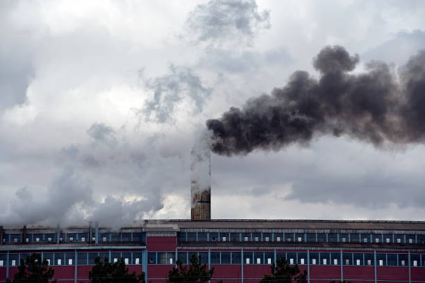 istock Plant and flue gas 502932633