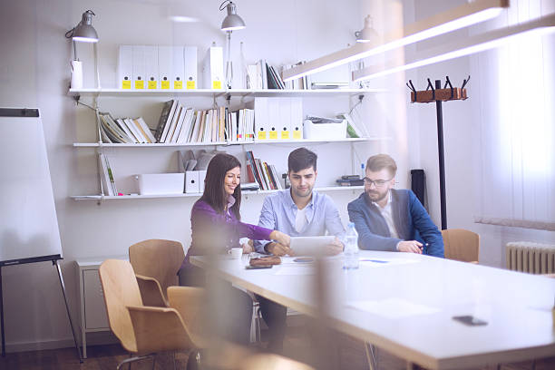 istock Young Professionals Discussing Ideas at a Meeting 502933552