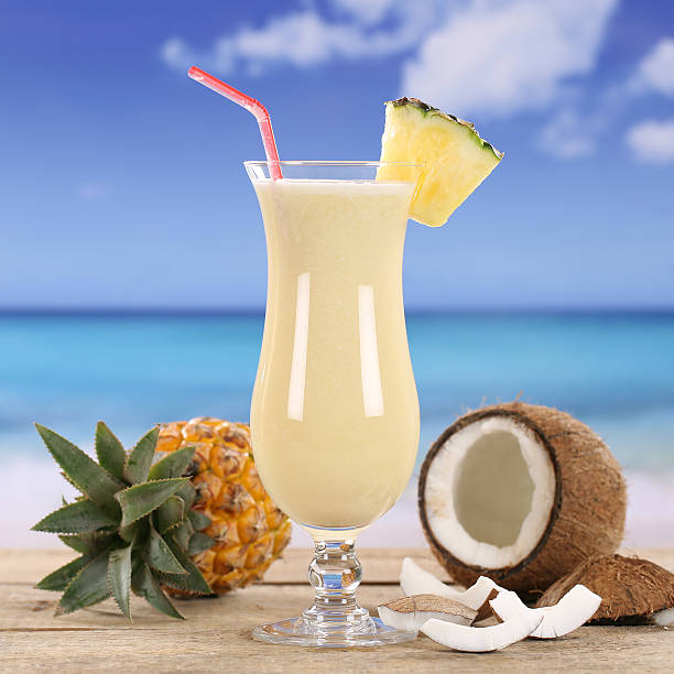istock Pina Colada cocktail drink on the beach 502933739