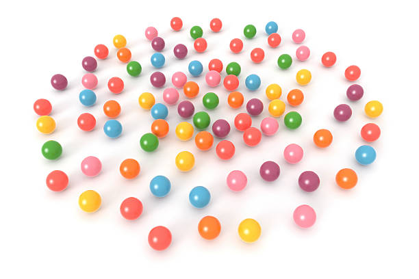 3D rendered image of spheres, for background.