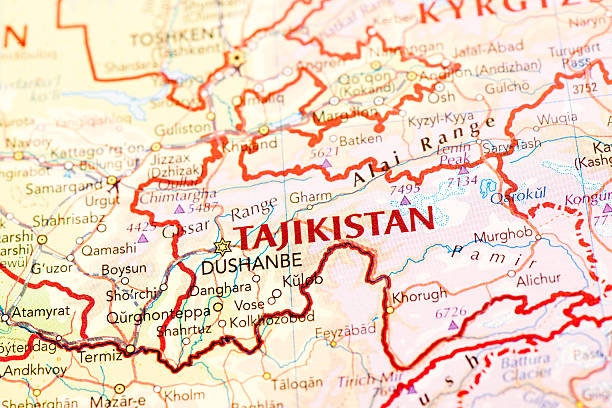 istock Map of Tajikistan 502934391