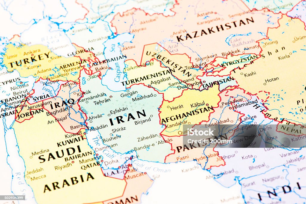 Cliente arrendamiento Larry Belmont Medio Oriente Y Asia Central Foto de stock y más banco de imágenes de Mapa  - Mapa, Afganistán, Irán - iStock