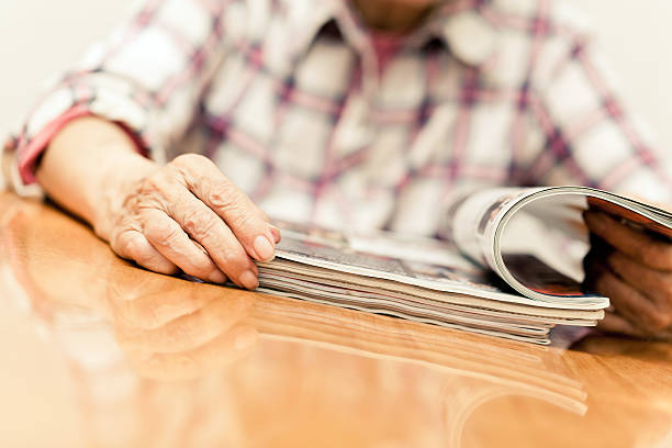 istock Senior  man reading the books 502934725