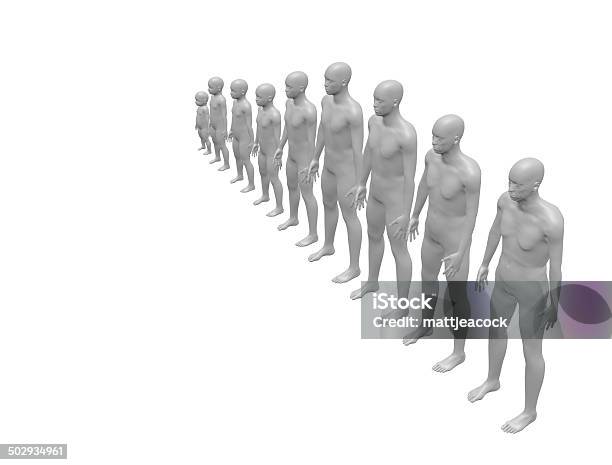 The Aging Process Male Stock Photo - Download Image Now - The Human Body, Three Dimensional, Adolescence