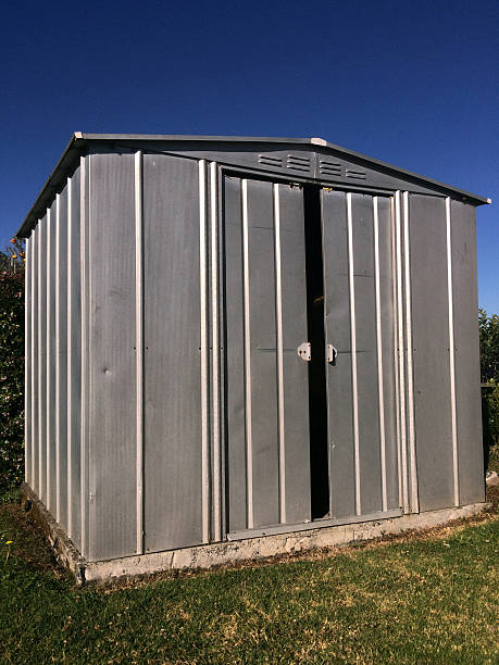 istock Garden shed in the home garden 502935738