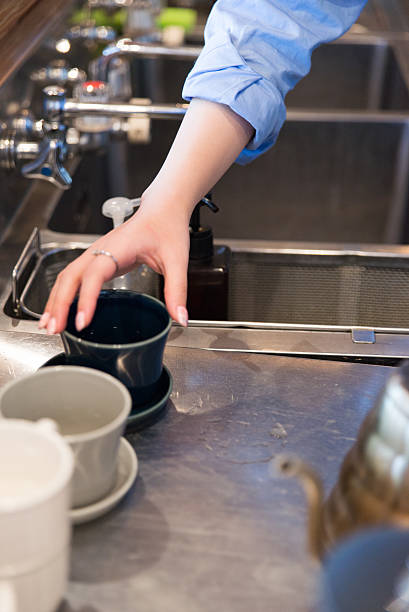 istock Young japanese lady woking at kitchen 502935856