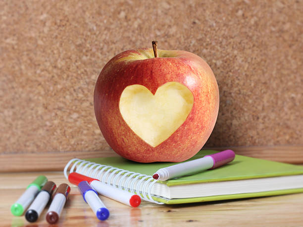 istock School supplies and  apple. 502936952