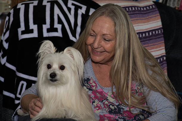 istock Woman and her dog 502938132