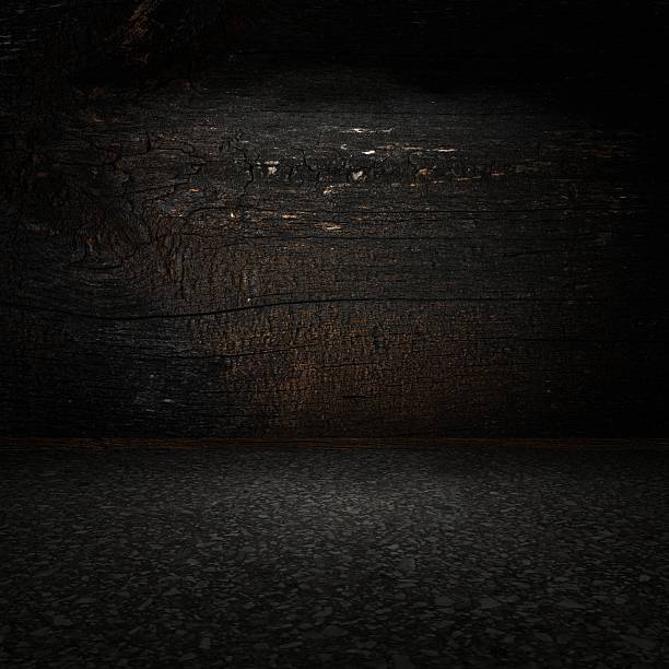 istock Dark wooden wall 502940994