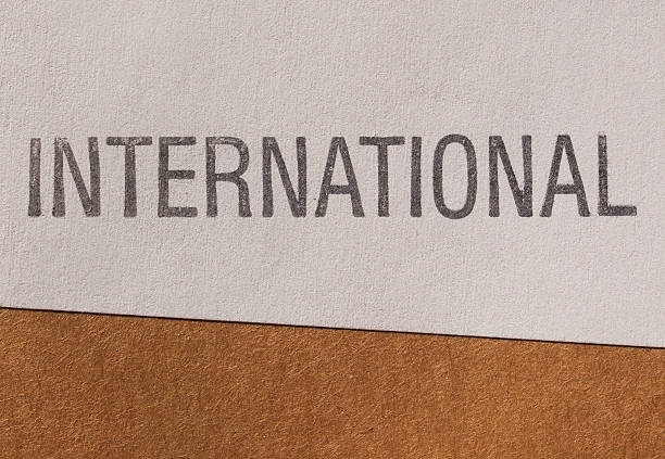 istock International label on paper 502943198
