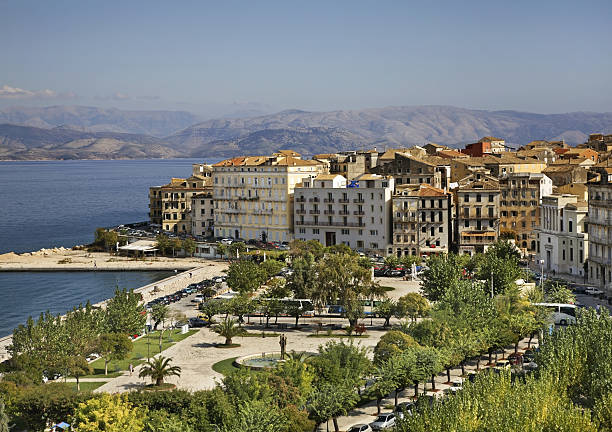 istock Panoramic view of Corfu city. Greece 502943424
