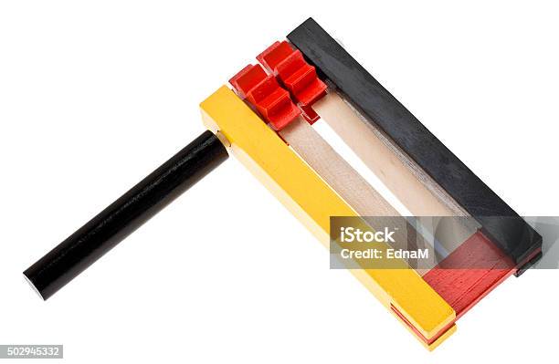 Rattle In The National Colours Of Germany Stock Photo - Download Image Now - 2015, Color Image, Equipment