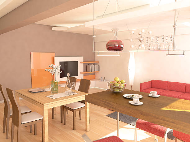 istock Contemporary Hobby Space and Living Room Interior Design 502945596