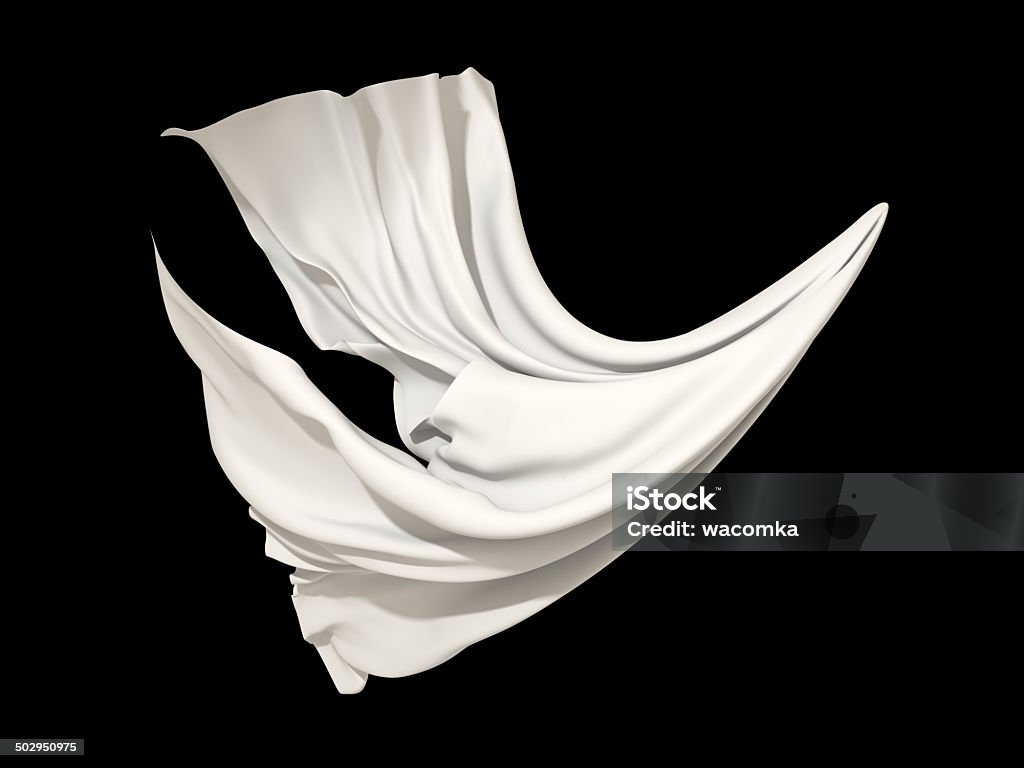 Cloth Falling Vertically Falling White Cloth Textile Isolated Object Stock Photo - Download ...