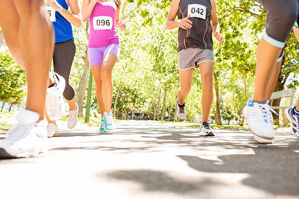 istock People Running Marathon At Park 502951019