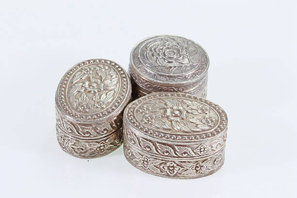 istock Silver bowl crafts of Thailand. 502952001