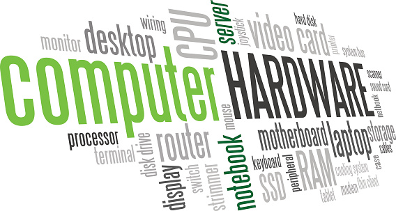 Computer Hardware Word Cloud Bubble Tag Tree Vector Stock Illustration ...