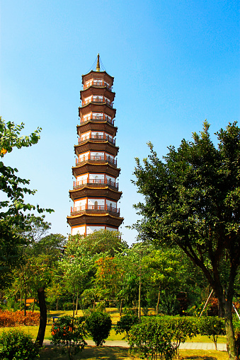 Flower Pagoda of temple of Six Banyan Trees