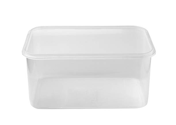 istock Plastic food box isolated on white background 502955383