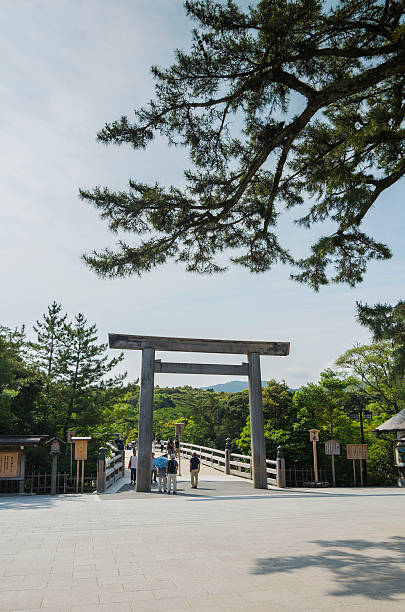 The Inner Shrine (Naiku) of Ise Jingu. Ise, Japan - Jun 14, 2014: Ise Jingu is famous shrines in Japan. mie prefecture photos stock pictures, royalty-free photos & images