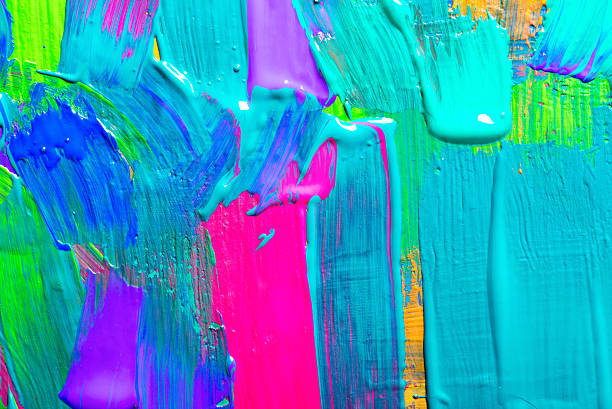 istock Abstract art background. Hand-painted background 502957919