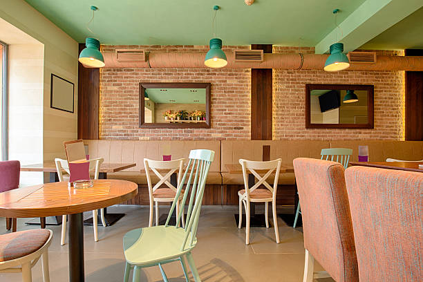 istock Interior of an elegant modern cafe 502964668