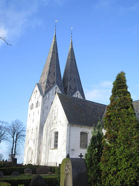istock Twin spires on Broager Church 502965522