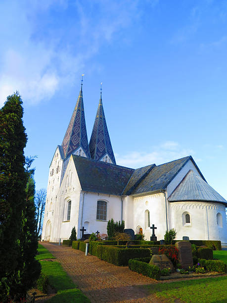 istock Twin spires on Broager Church 502965536