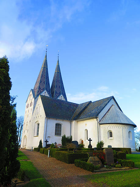 istock Twin spires on Broager Church 502965558