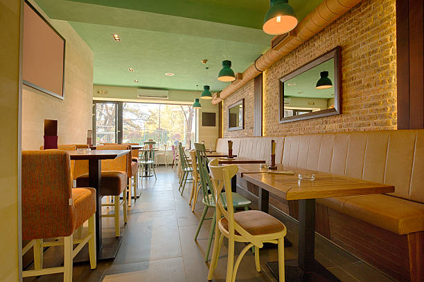 istock Interior of an elegant modern cafe 502965576