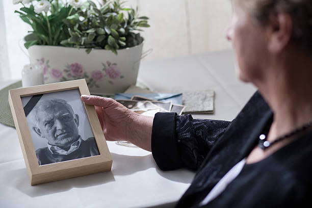 istock Widow looking at the photo 502965646