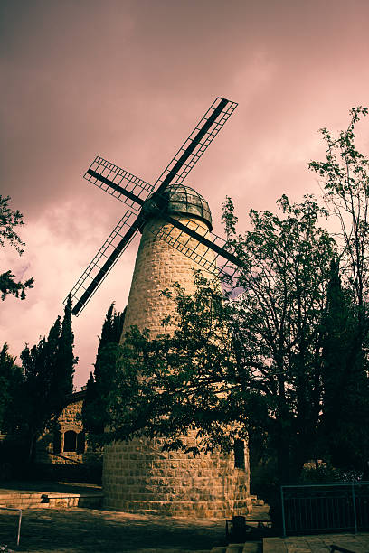 istock Windmill landmark in Jerusalem, Israel 502966136