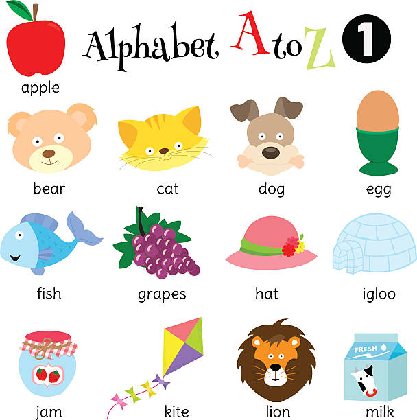 Alphabet A To Z 1 Stock Illustration - Download Image Now - Phonics,  Alphabet, Illustration - Istock