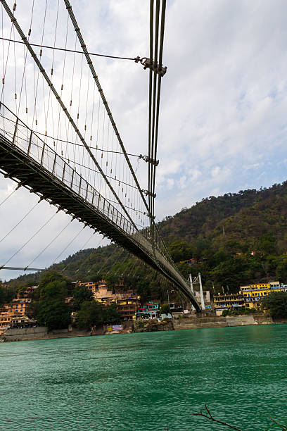 istock View of River Ganga and Ram Jhula bridge 502968004