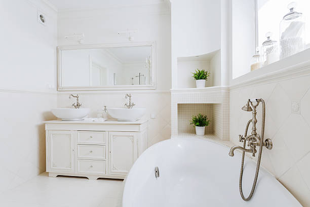 istock Bathroom full of sun light 502968030