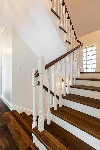 istock Stairs of luxurious storey house 502968232