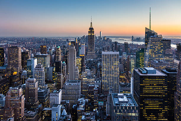 istock New York City Manhattan downtown skyline. 502969774